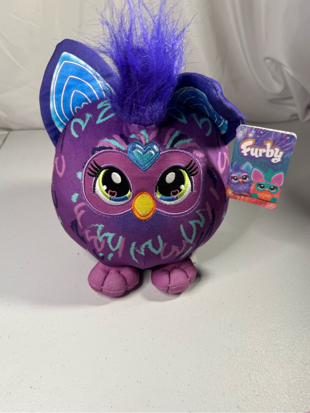 Furby Plush Toy in Purple with Teal Accents